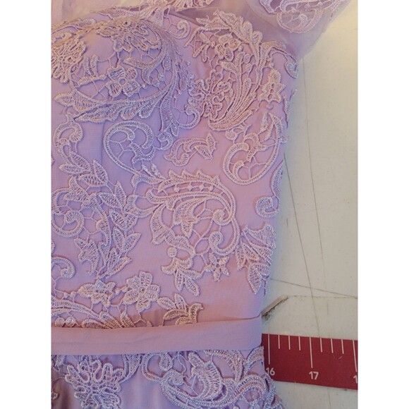 Make You Pretty More Lavender Lace Mid  "Mother of the Bride"  Dress size 12 NWT - Picture 6 of 7